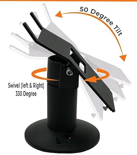 Swivel Stand for Credit Card Payment Machines – Desk Holder for POS Systems, Con
