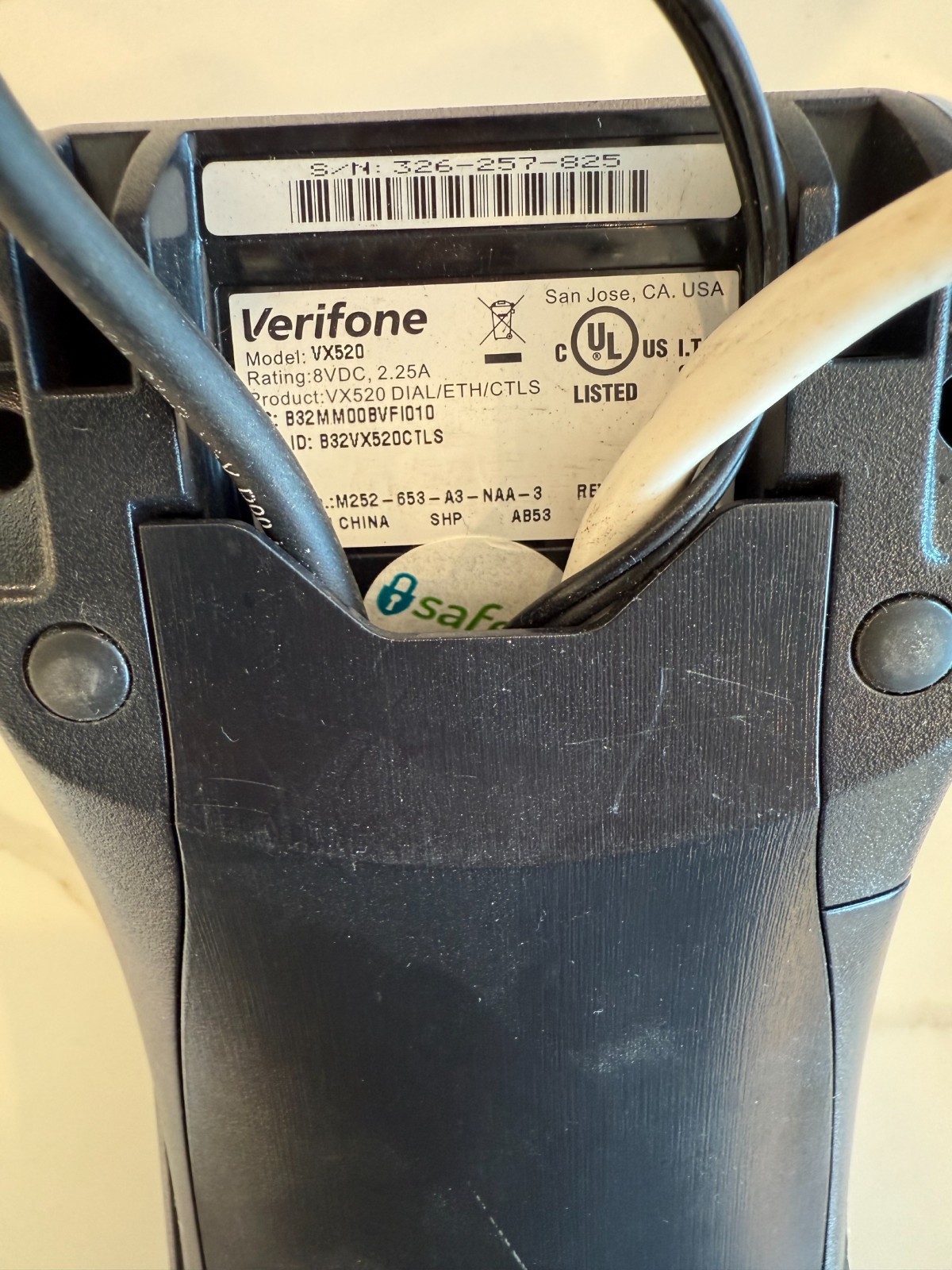 Verifone VX 520 + VX 820 Credit Card Terminal Bundle w/ Power Supply & Cables