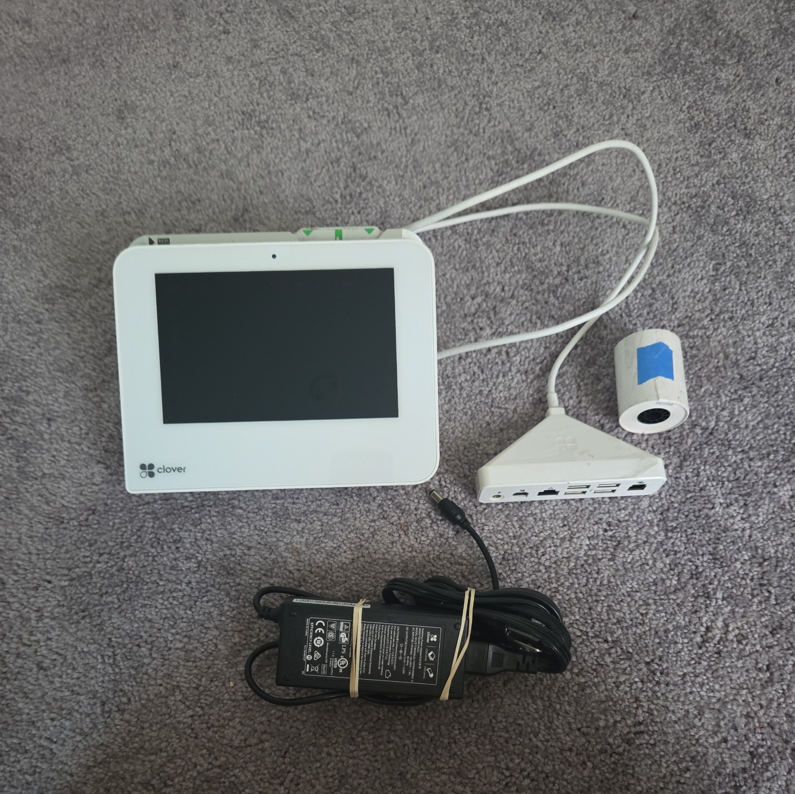 Clover Mini Wifi C300 Card Reader /POS Point of Sale System w/Power Supply