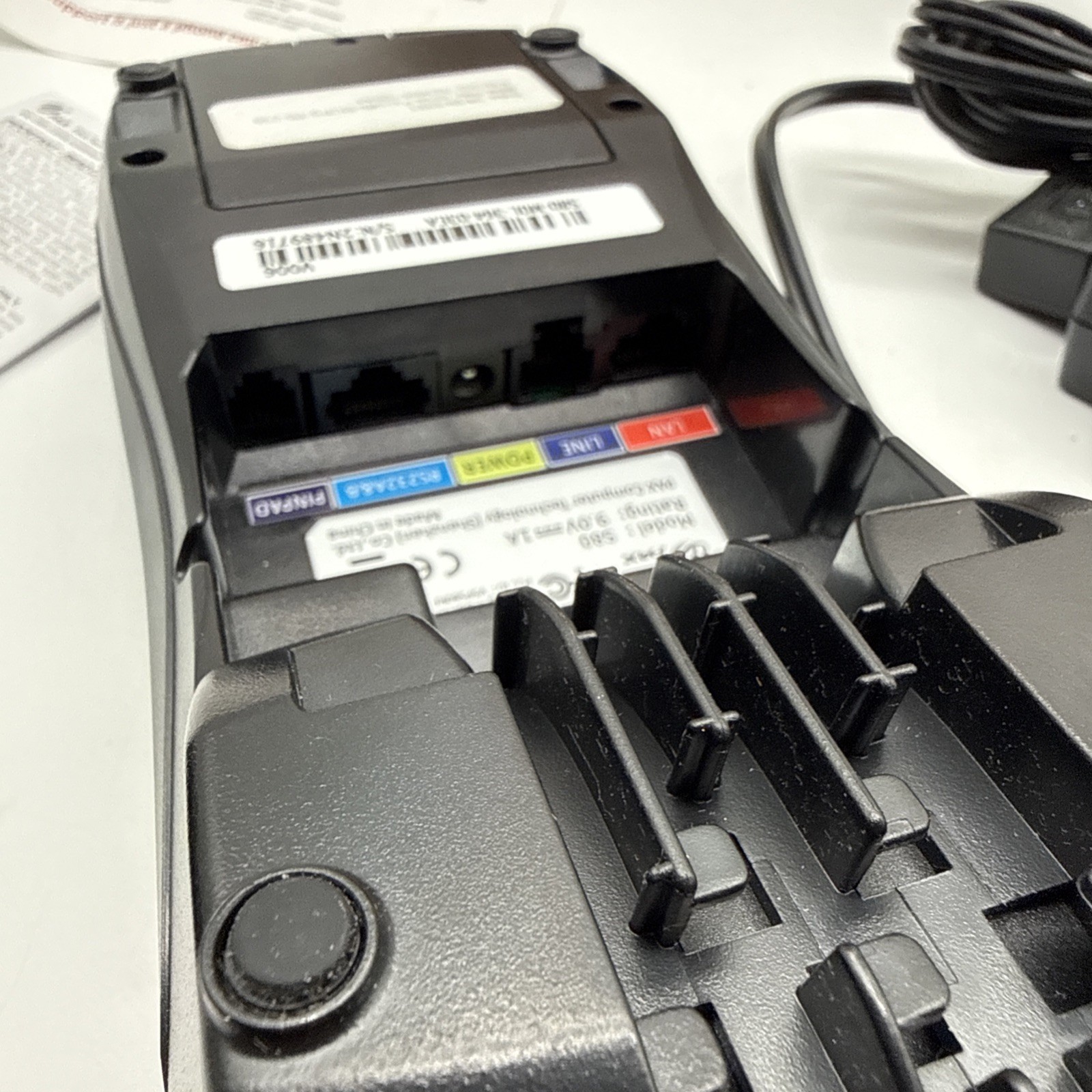 Used Pax S80 Credit Card Terminal with Power Cord Reset – Invalid IC Card- Works