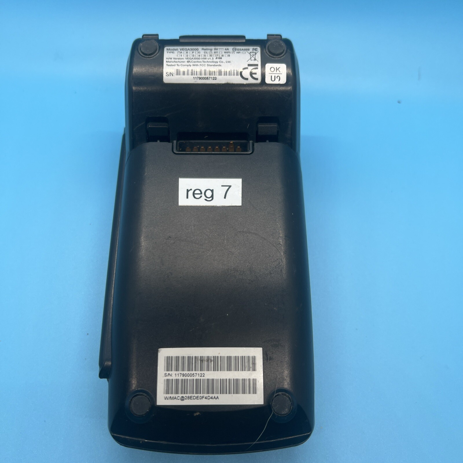 DEJAVOO Z9 VEGA3000 BLACK 3.5″ CREDIT CARD TERMINAL ZZ6-3W