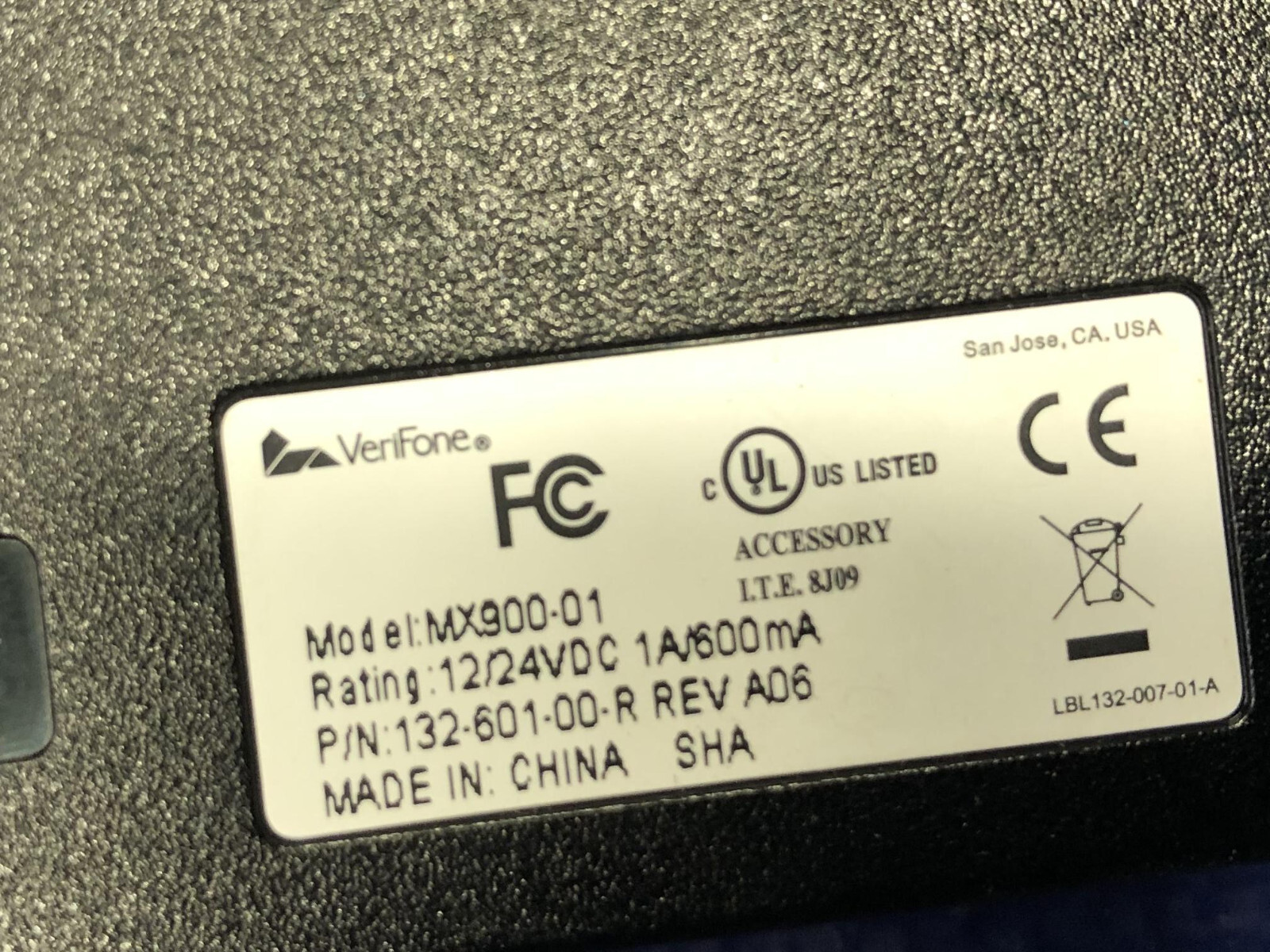 Verifone MX900-01 Cash Register Block 132-601-00-R mx915 Input Output Interface