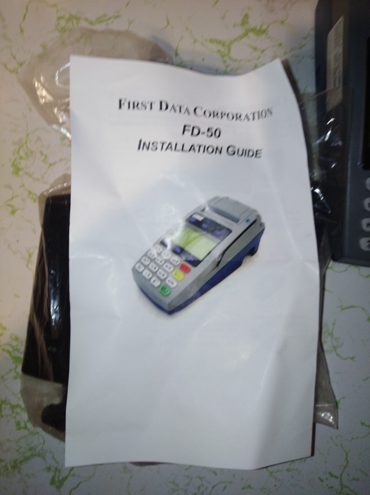 First Data FD50 Credit/Debit Card Reader Processor & FD10 Pinpad And Cables Used