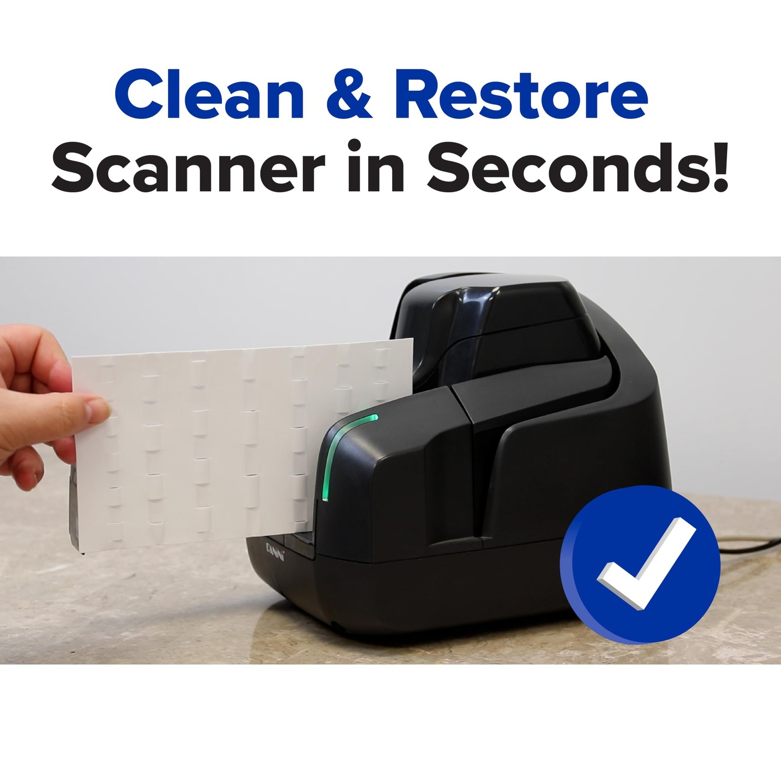 Panini Waffletechnology® Cleaning Cards for Check Scanners (15 Pack) | Wond