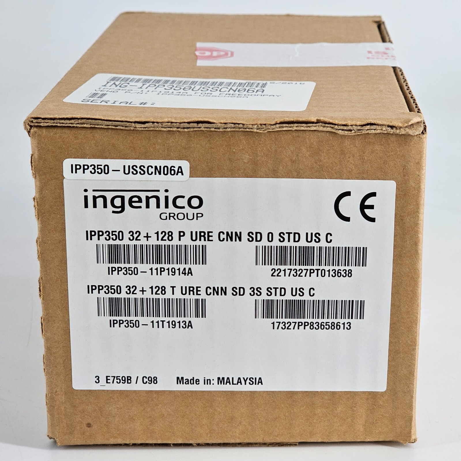 NEW – ingenico iPP350 Credit and Debit Card Reader – IPP350-11P1914A – w/ Cable
