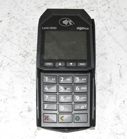 Ingenico Lane 3000 Touchscreen Payment Card Terminal POS MRN30310702A SEE NOTES