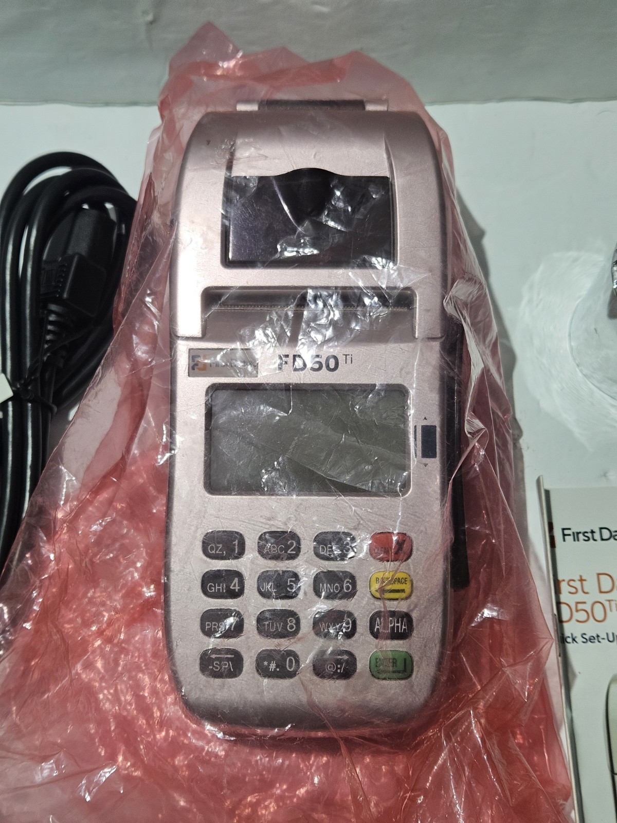 First Data FD50 Ti Credit Card Reader Terminal Brand New