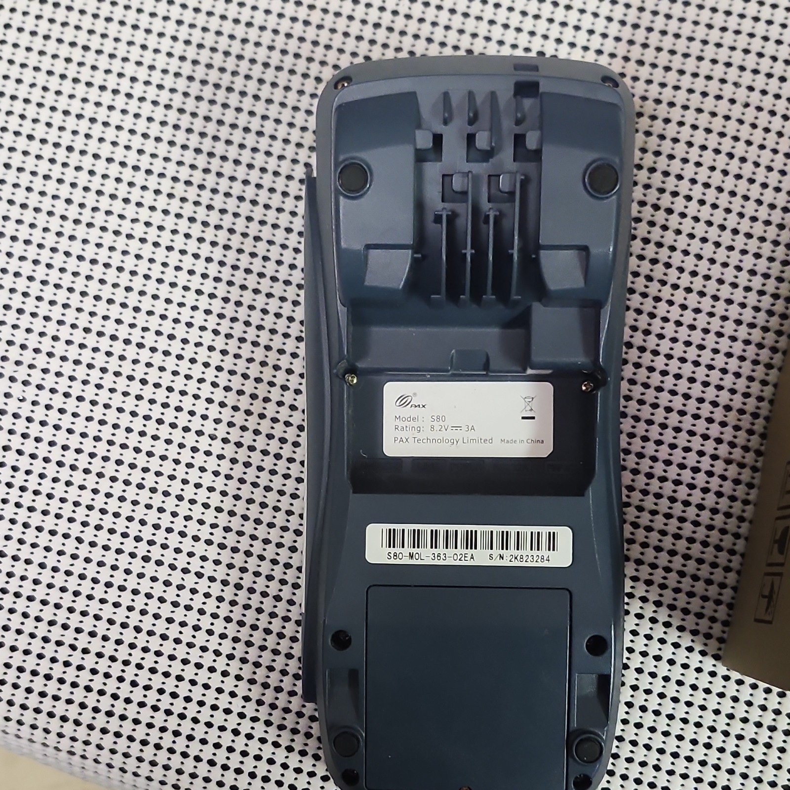 PAX S80 Credit Card Terminal with Receipt Paper Rolls