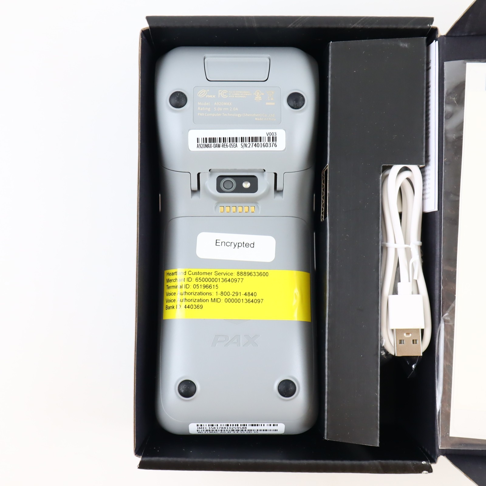 PAX A920MAX Android SmartPOS Payment Terminal *Merchant Locked For Parts Repair*