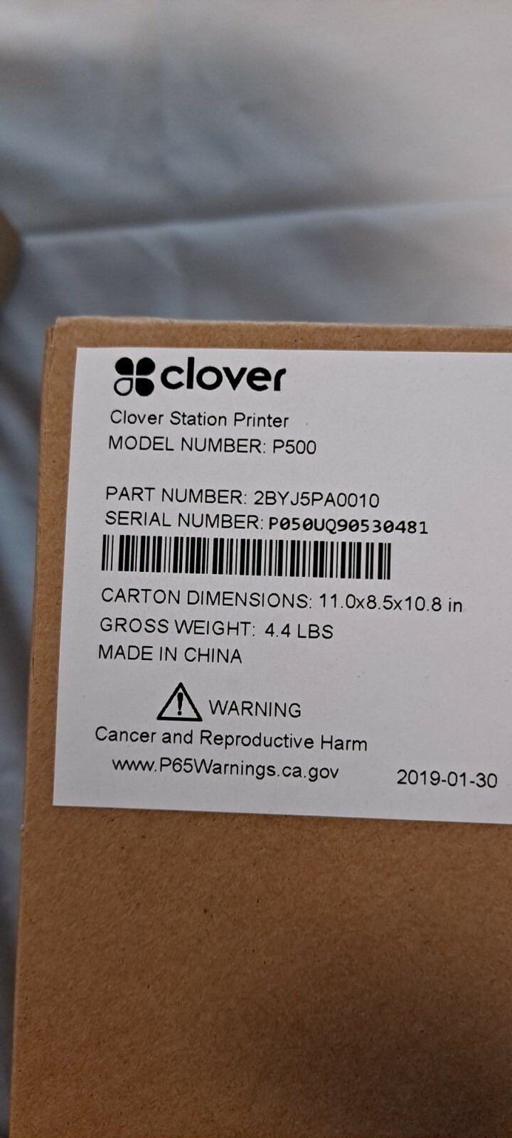 Clover Station C500 with Clover P500 Printer and Accessory Kit H500 NEW
