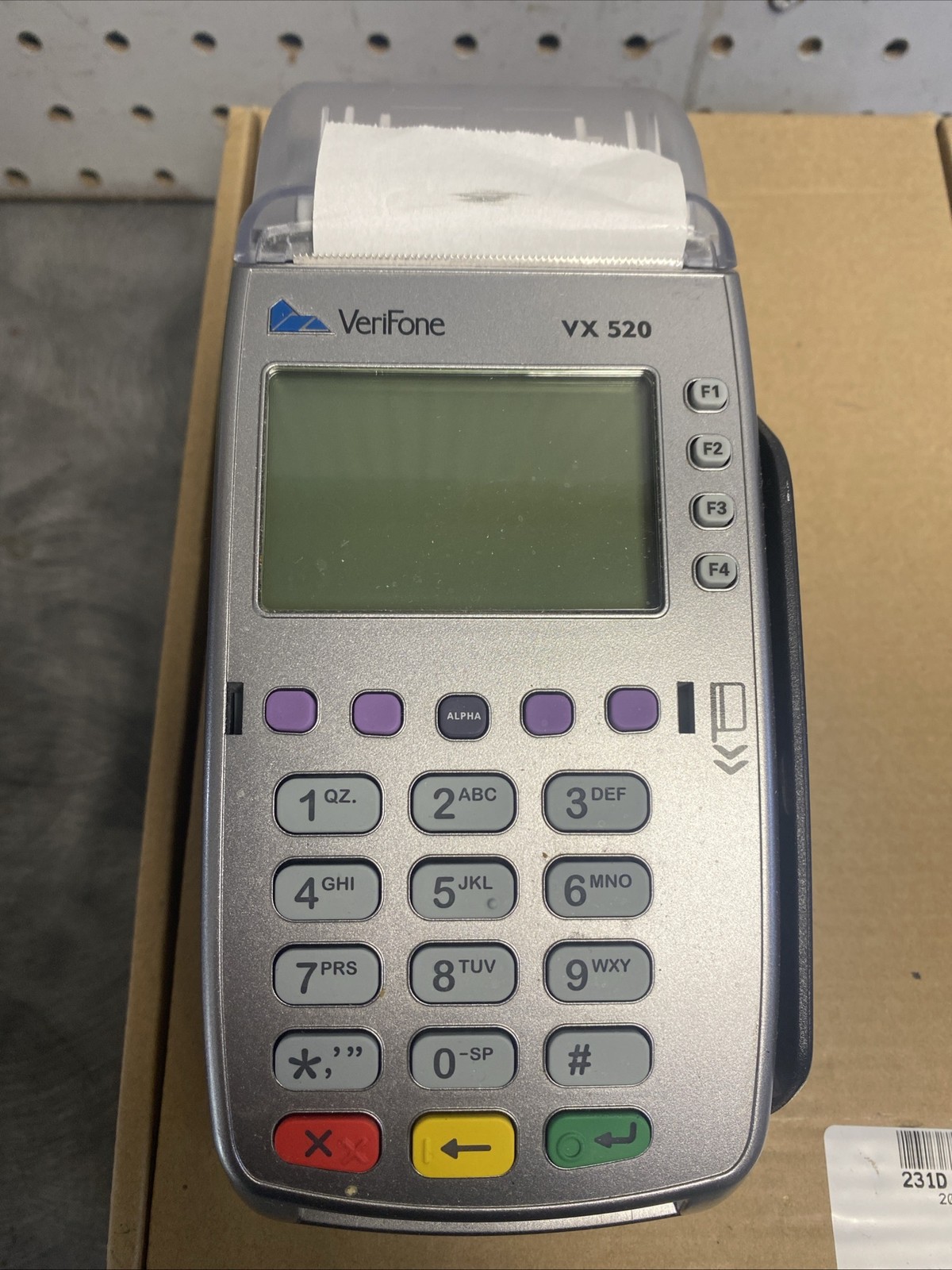 Verifone VX520 VX 520 Credit Card Machine Terminal Reader(No Power Cord)
