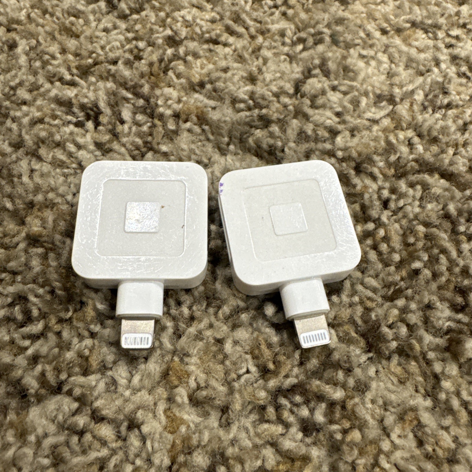 Square Magstripe Swiper Credit Card Reader Apple Flat Connecter USED X 2