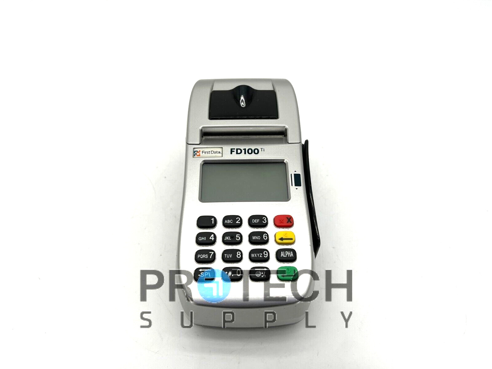 First Data FD100ti Credit Card Terminal + Power Adapter & Cable with WARRANTY