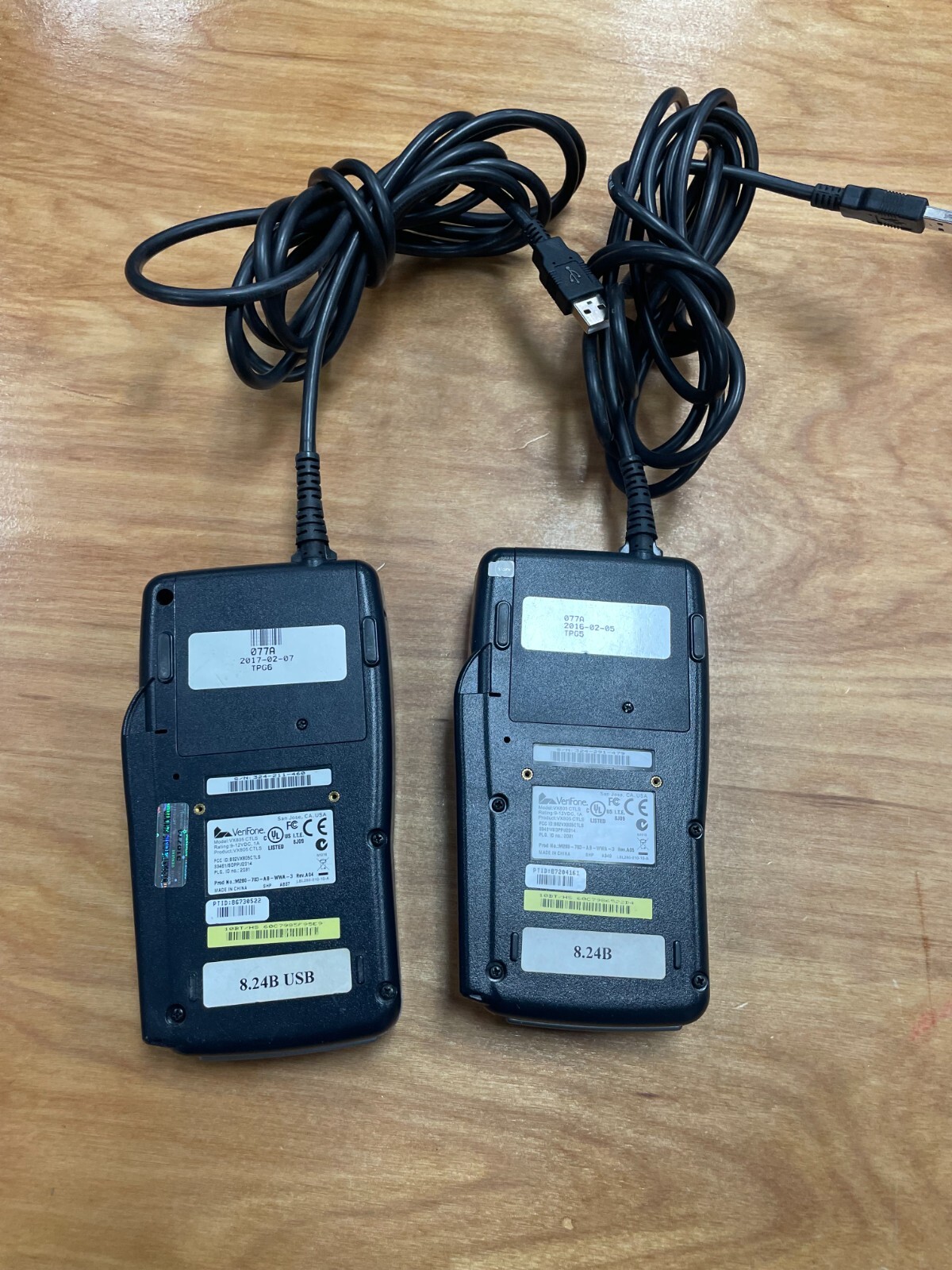 Lot 5 Untested Card Readers, 2 Verifone VX805, 2 ingenico iPP350, Verifone 3740