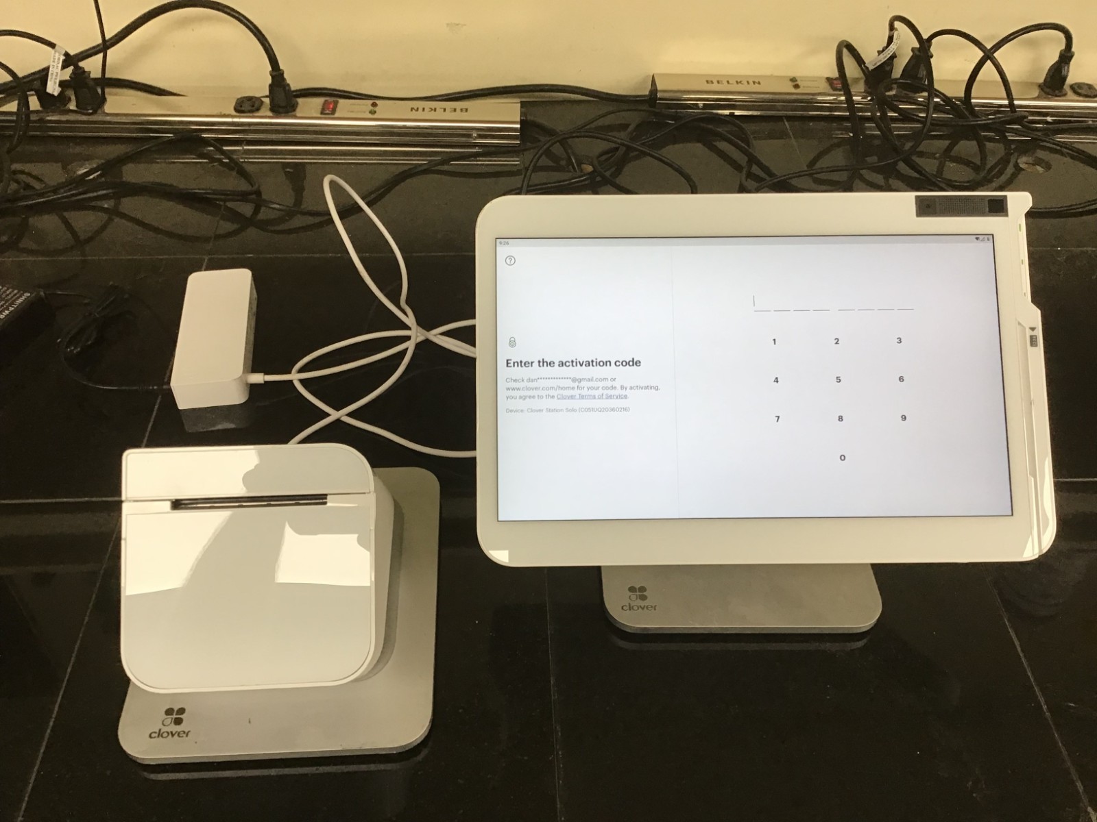 Clover Station C501 Point of Sale POS System P500 Printer HUB
