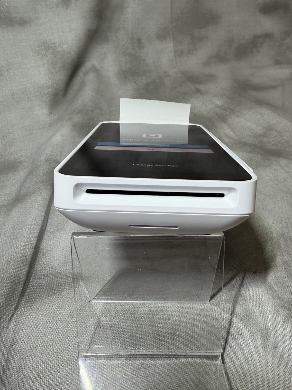 Square Terminal Credit Card Reader with Printer Tray And Paper – No Power Cord