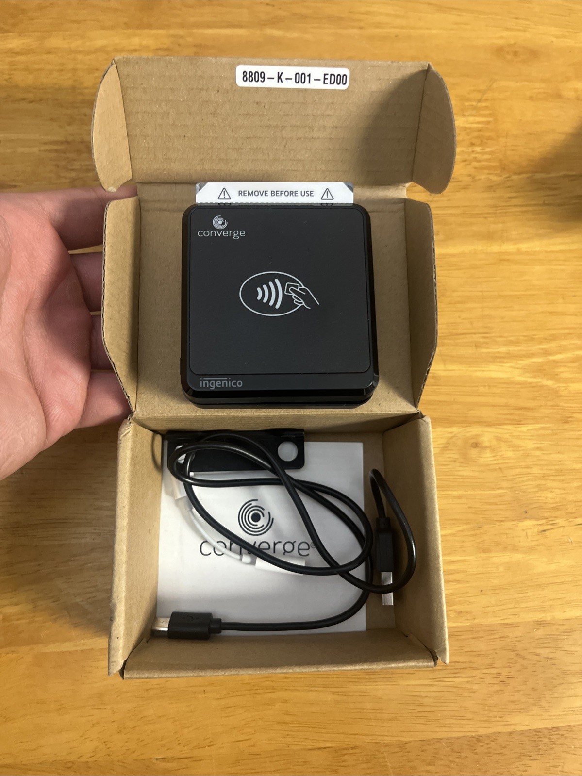 Ingenico RP457A Converge Credit/Debit Card Reader Sold As Is