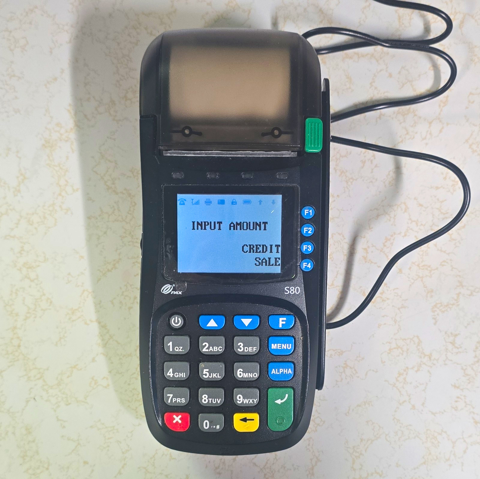 PAX S80 Credit Card Terminal –No Power Adapter