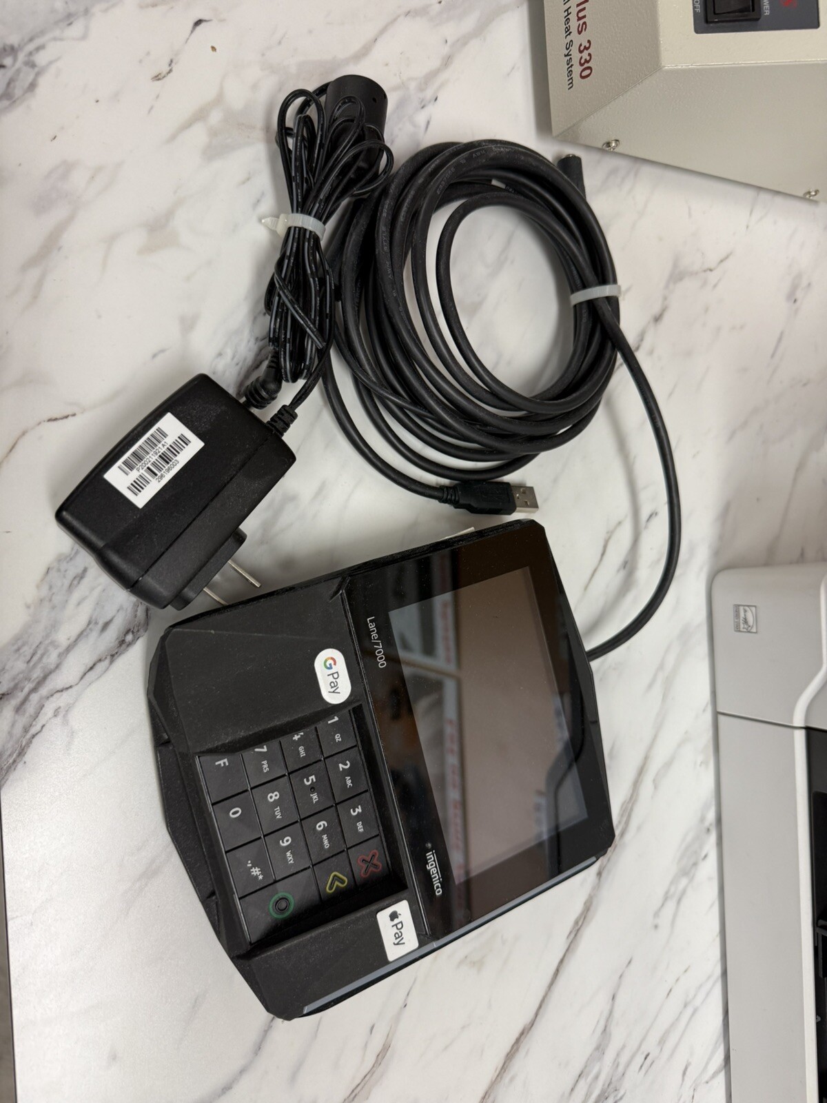 Nice Ingenico Lane 7000 Card Terminal with Stylus PS Cable LAN700-USDSF17A
