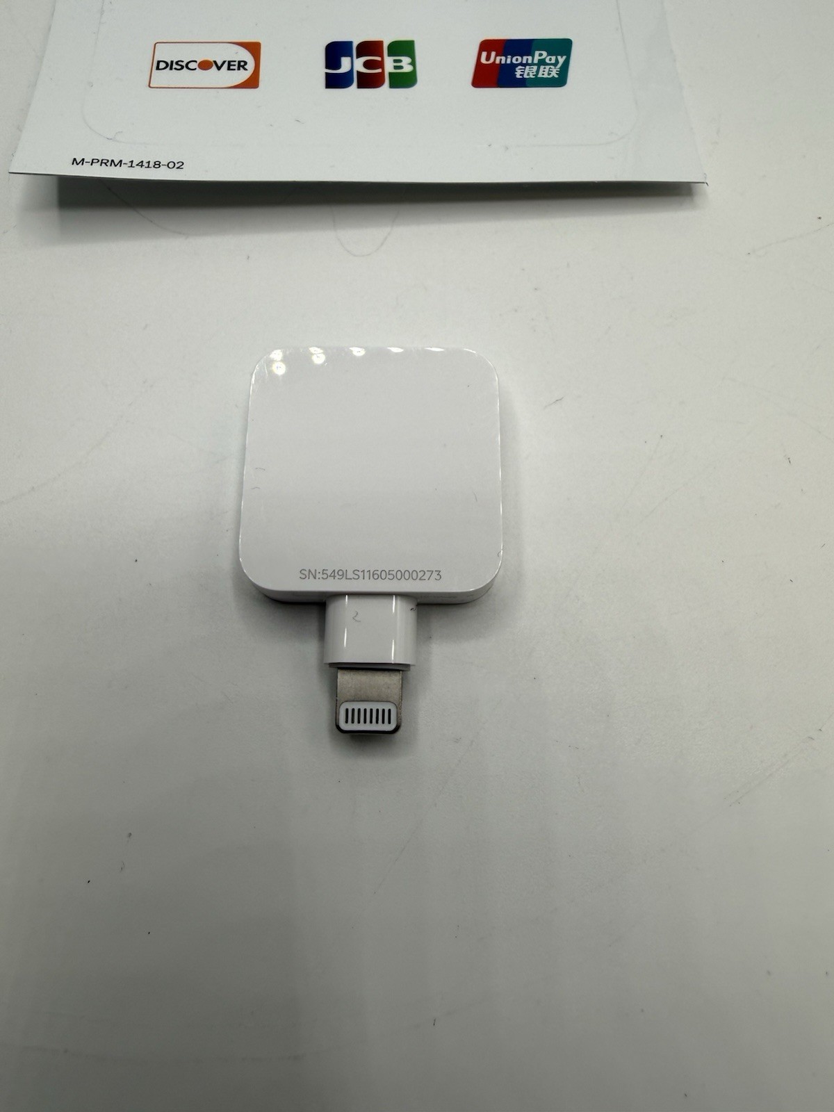 Square Credit Card Reader for Magstripe Lightning Connector for iPhone (No Box)