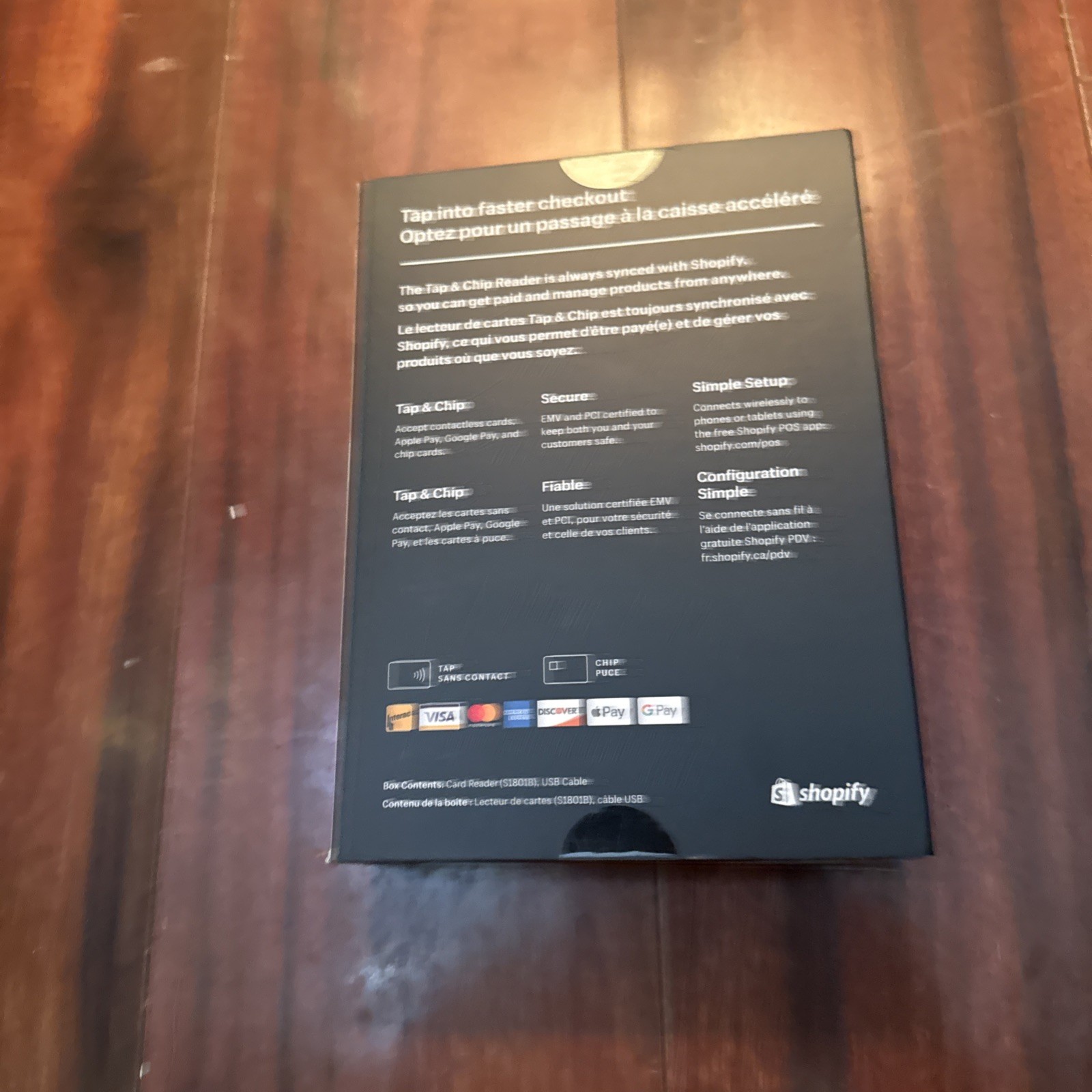 New Shopify Tap and Chip Card Reader S1801B