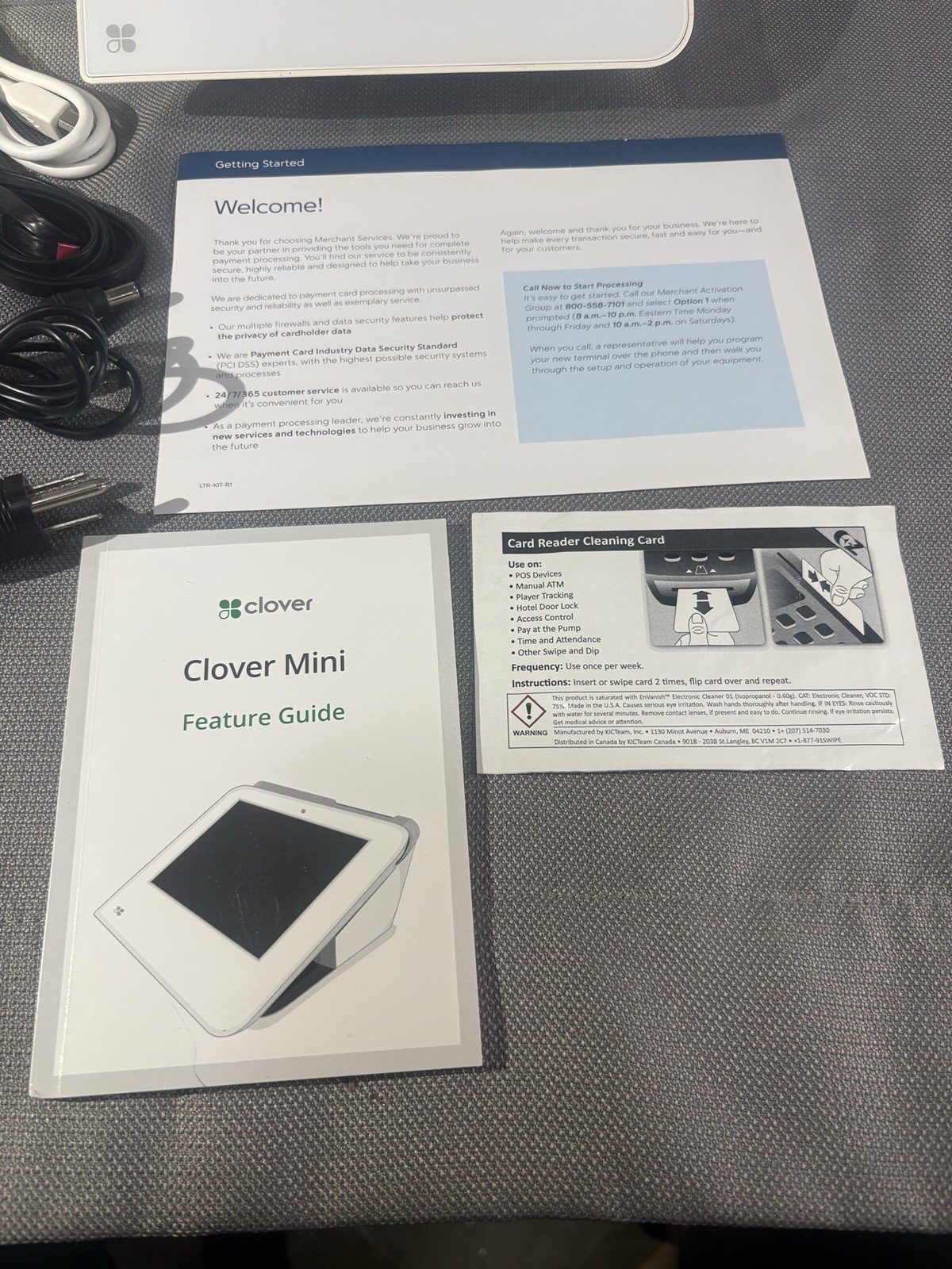 Clover Mini Wi-Fi C300 Card Reader Point of Sale System. 1st Generation