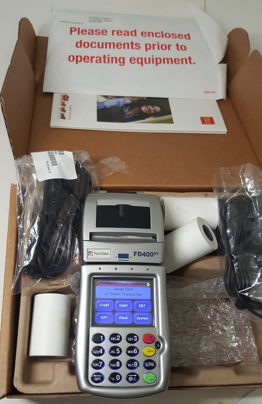 First Data FD400GT (MC8090) Credit Card Reader