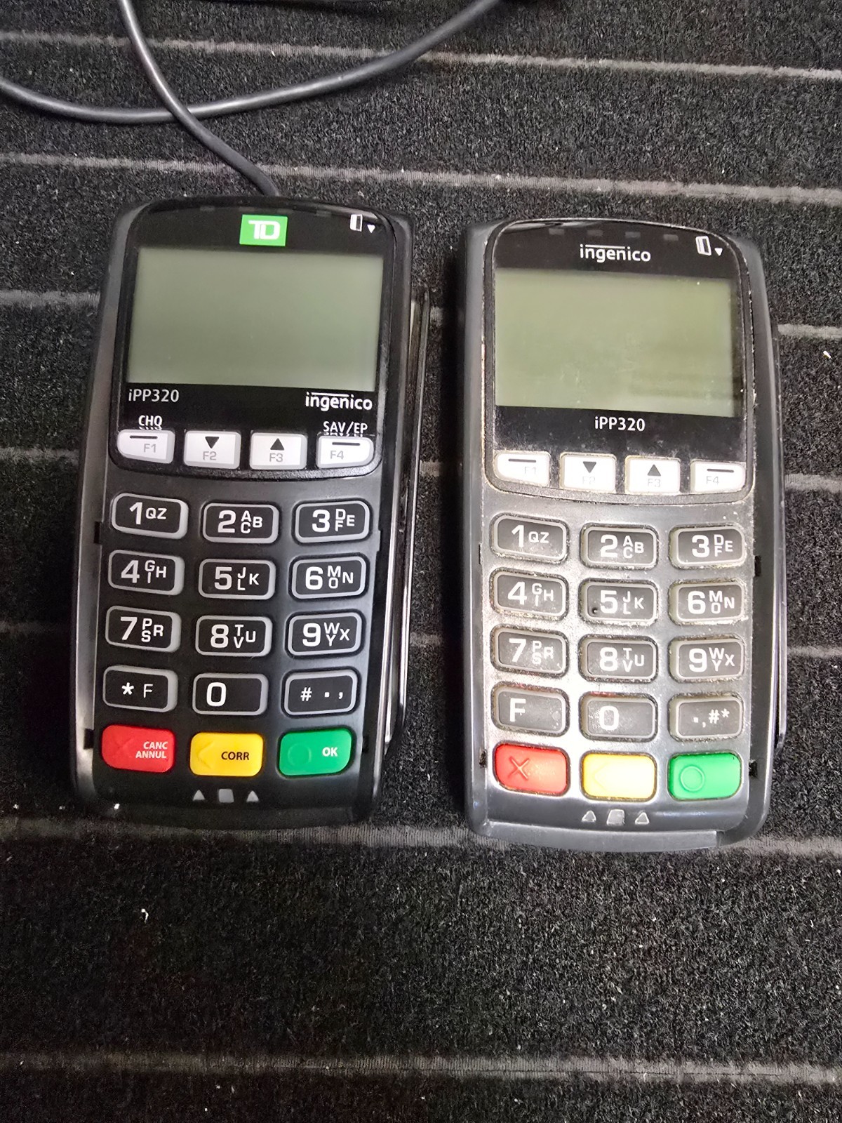 Lot of 2 Ingenico iPP320 openedge Credit Debit Card Reader POS IPP320-01T1358A