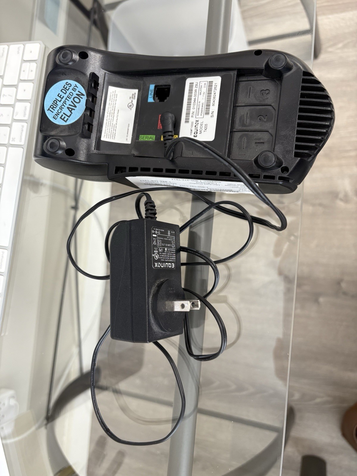 Credit Card Reader/Terminal Equinox T4205 With Power Cord Tested For Power