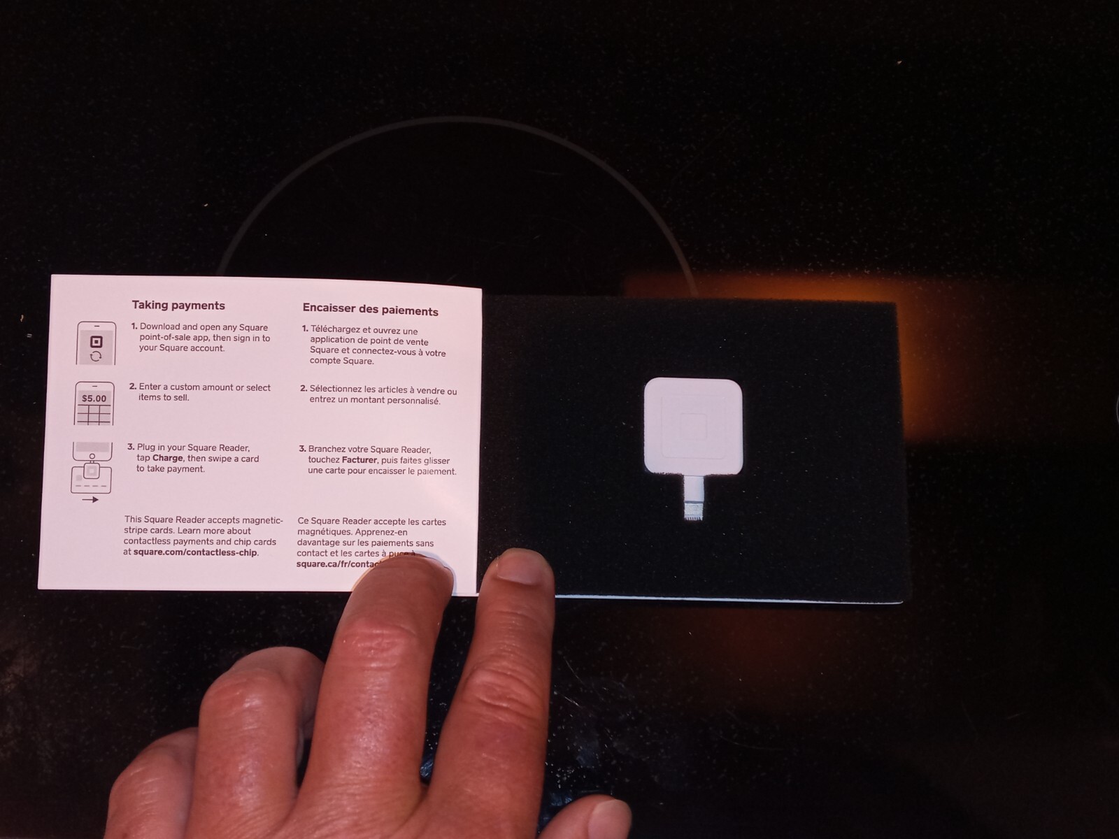 Square A-PKG-0206-01 Credit Debit Card Reader – White for Apple iPhone and…