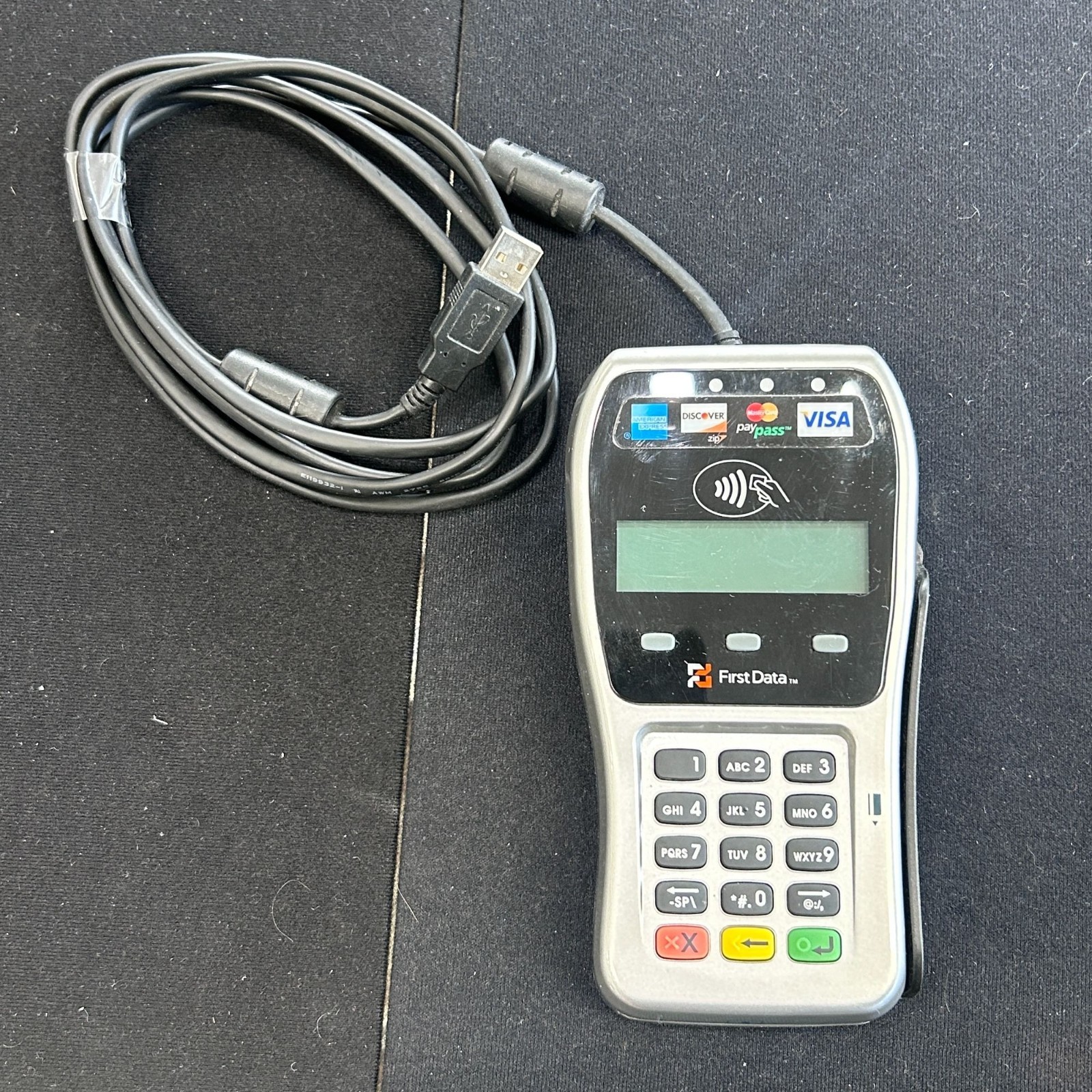 First Data FD200ti Touch Screen Credit Terminal+FD35 PIN pad w (40) FD100 Paper