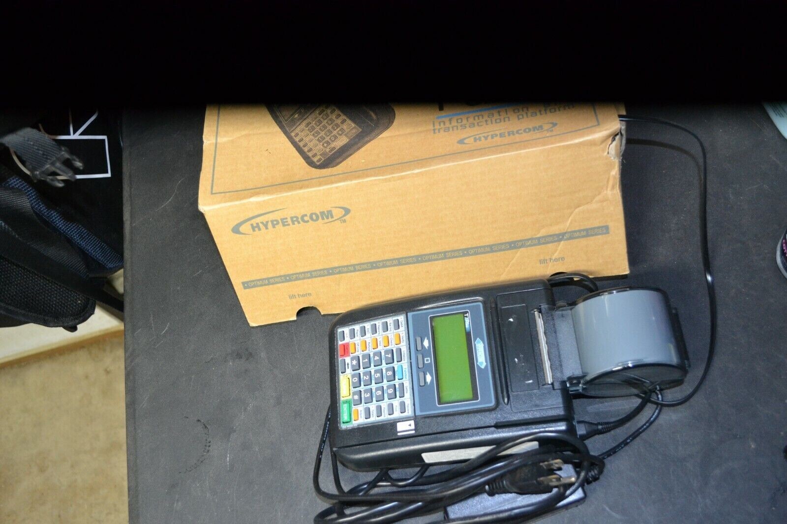 F3-6 Hypercom T Series Model Credit Card Machine & Power Supply Terminal FREE SH