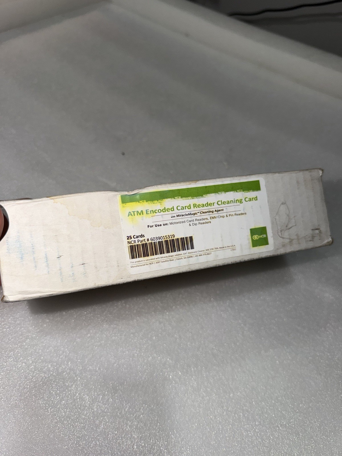 (25) NCR ATM encoded card reader cleaning cards