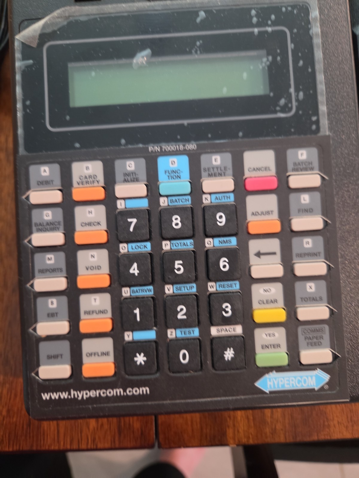 Hypercom T7Plus Credit Card Machine w/ Power Supply