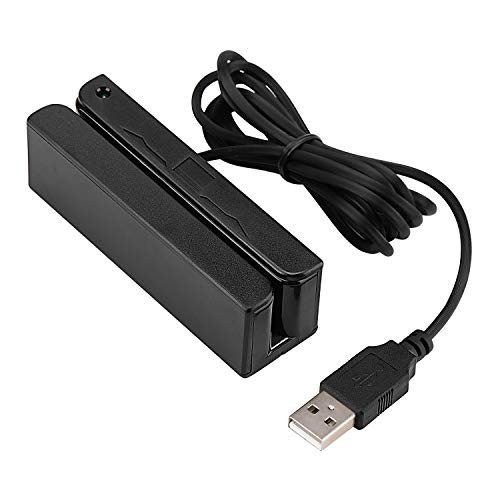 USB Magnetic Credit Card Reader – 3 Tracks Mini Smart Card Swipe Device