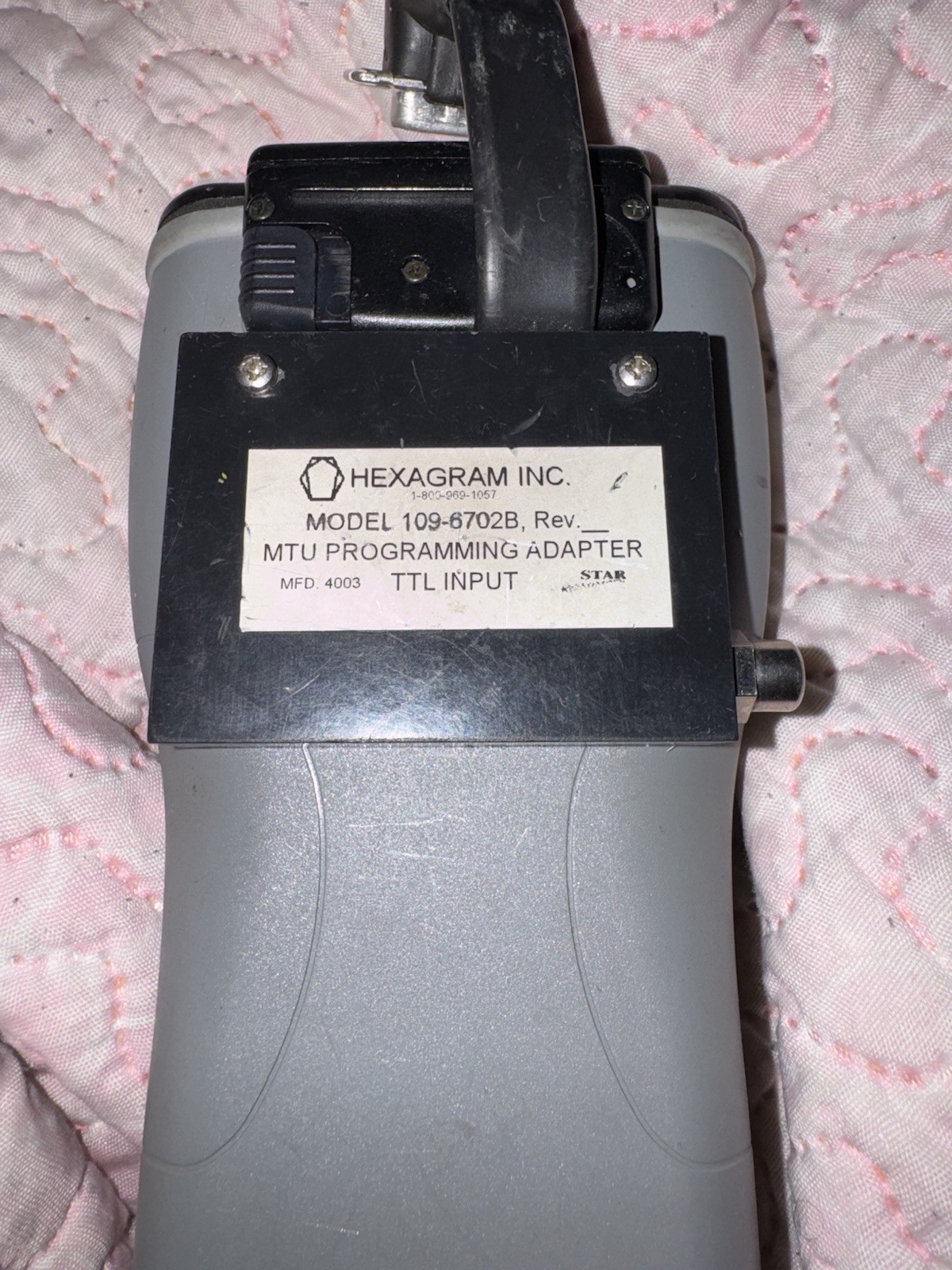 Psion Teklogix Workabout Handheld Terminal RS232 With Hexagram 109-6720B Adapter