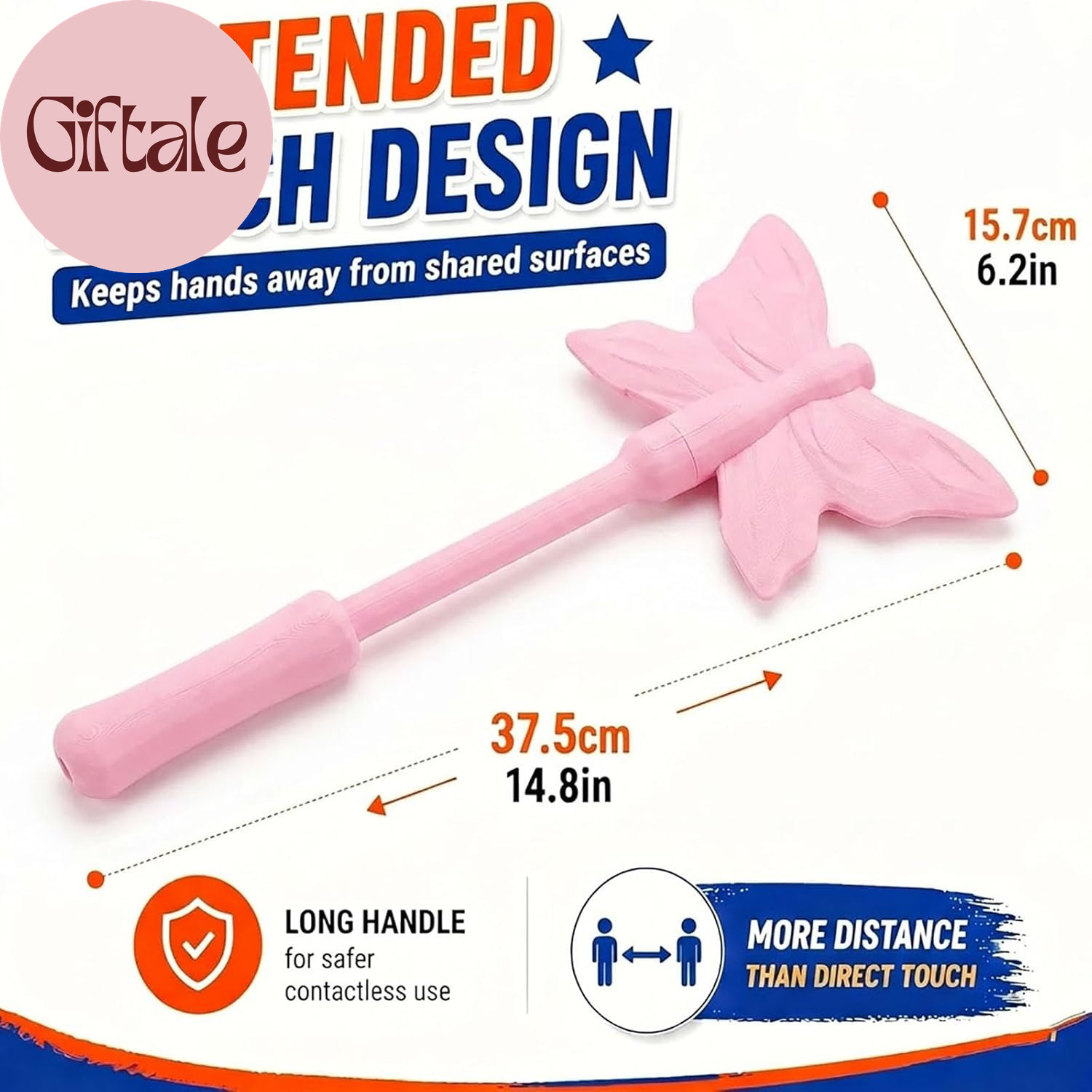 Detachable Butterfly Credit Card Wand, 3D Printed Tap to Pay Grabber Holder for
