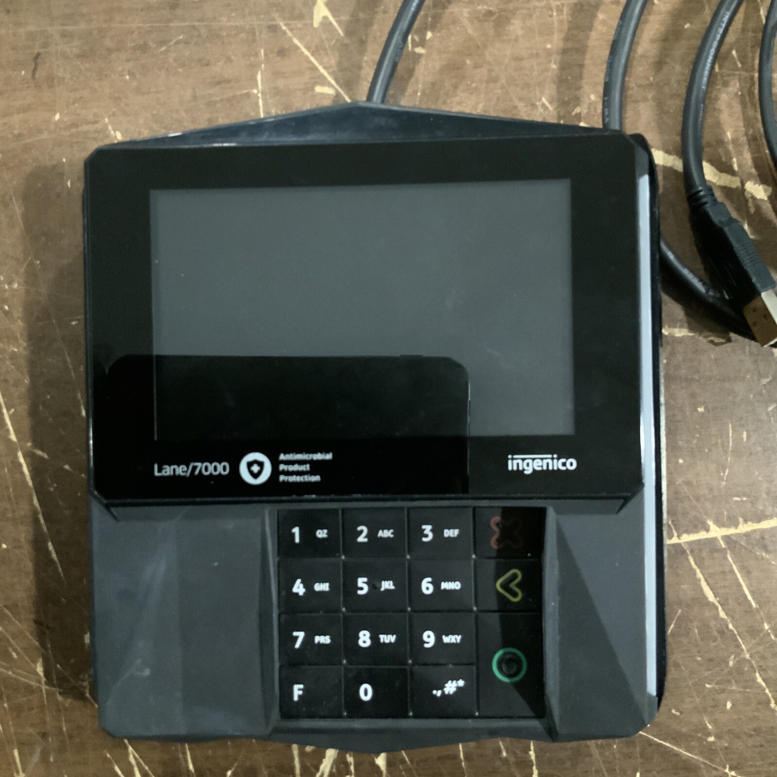 Ingenico Lane 700 Credit Card Terminal With Cords, No Stylus