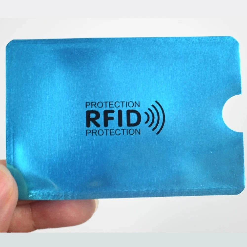 10Pcs Anti-Scan Card Sleeve Anti-Magnetic Anti-Theft anti RFID/NFC Scanning Alum