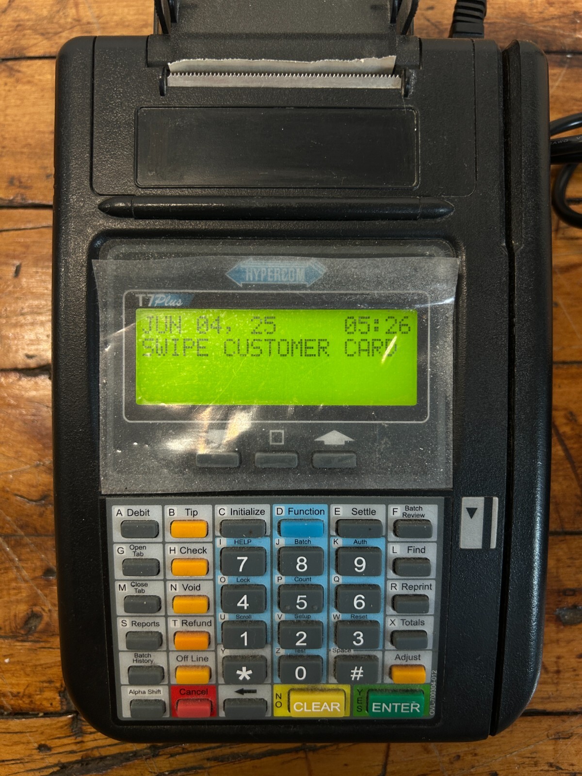 Hypercom T7Plus Credit Card Machine Reader Terminal Lot of 2 Good For Parts