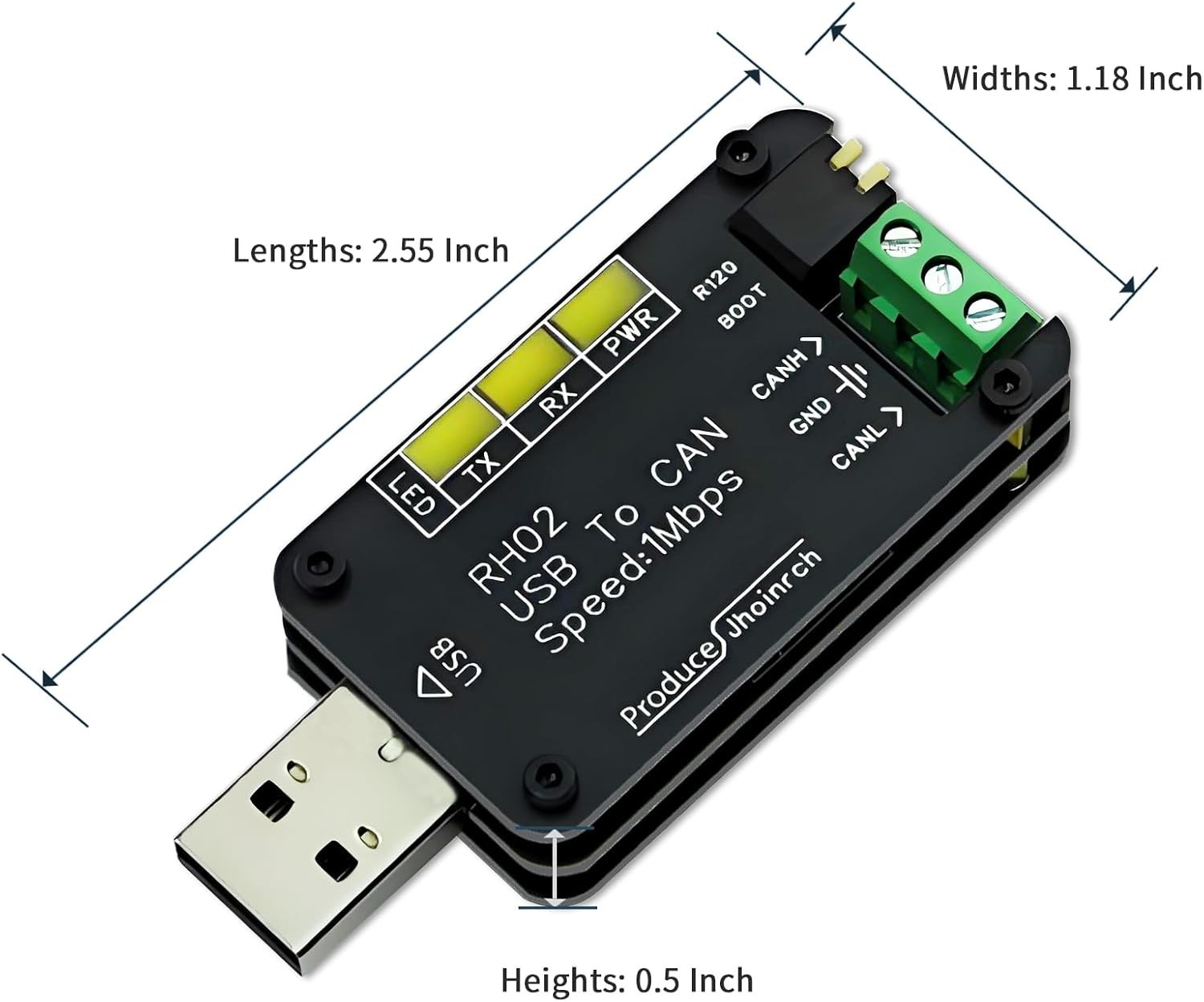 USB CAN Bus Adapter for Automotive Signal Processing