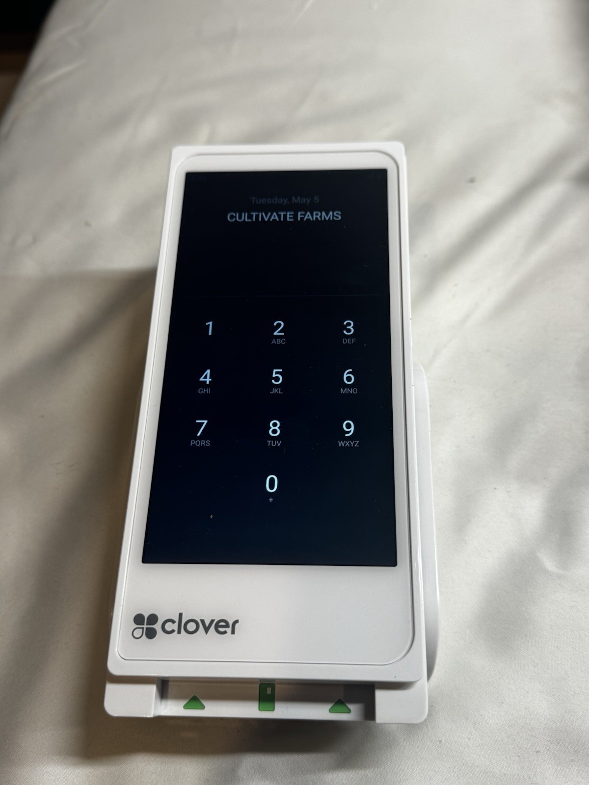 Clover Flex 3 C405 Handheld POS System with Wireless Cradle. Locked, For Parts