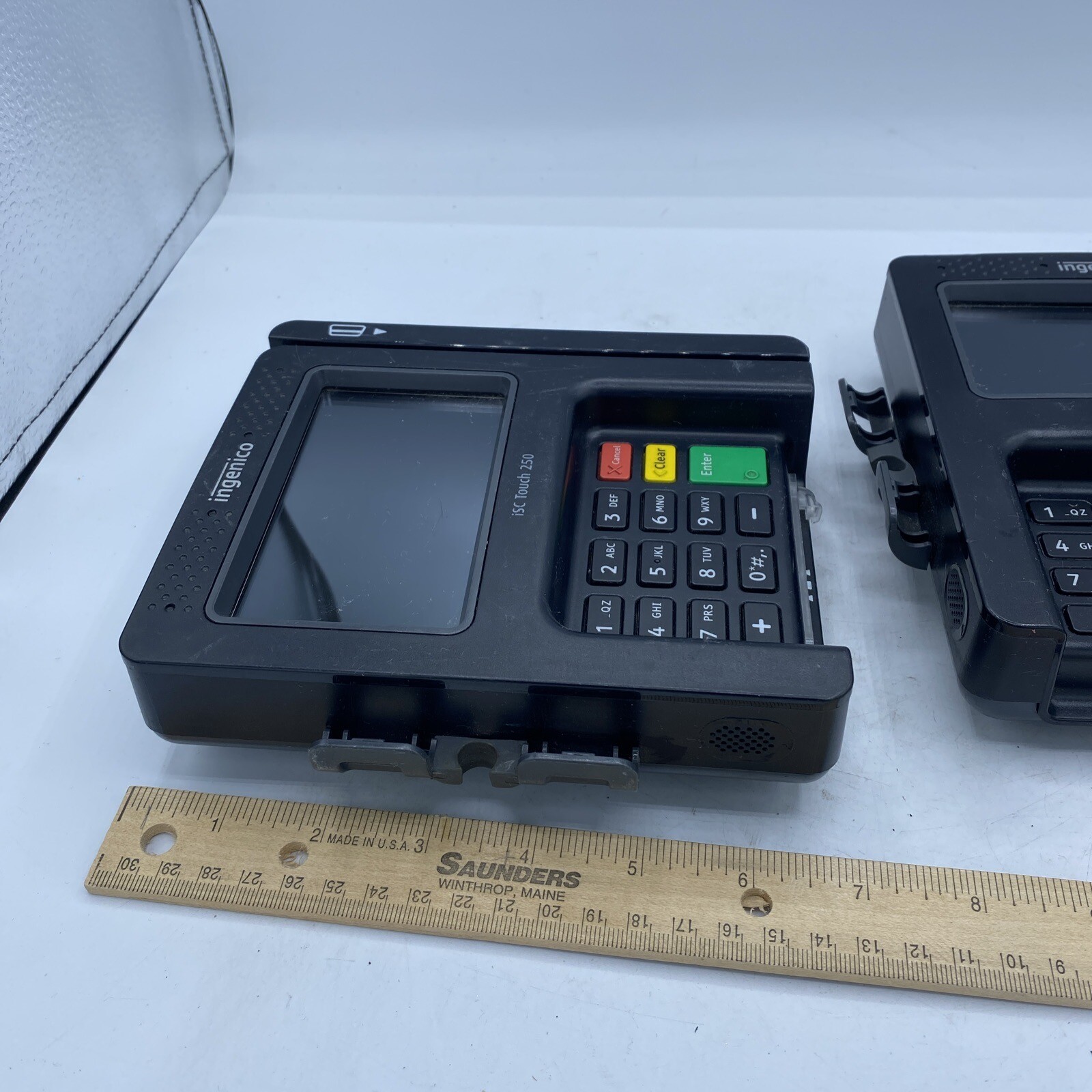 2-Ingenico iSC Touch 250 Credit Card Reader – MACHINE ONLY – PARTS ONLY