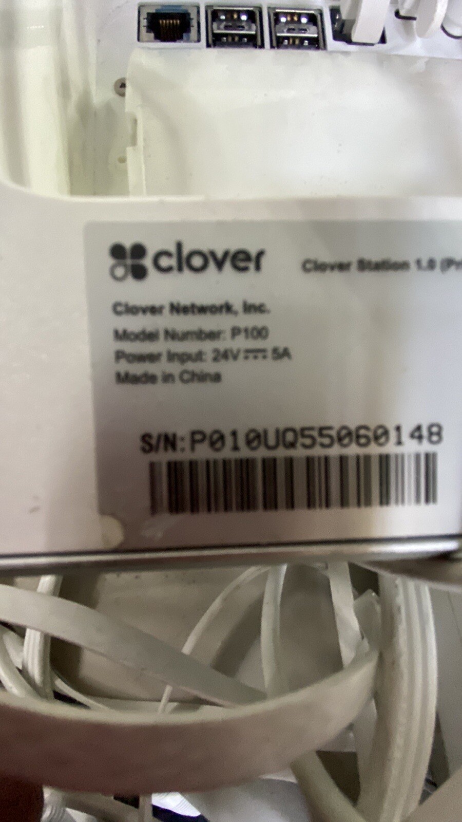 Clover C100 Station 1.0 Point of Sale System POS Cash Drawer & Receipt Printer