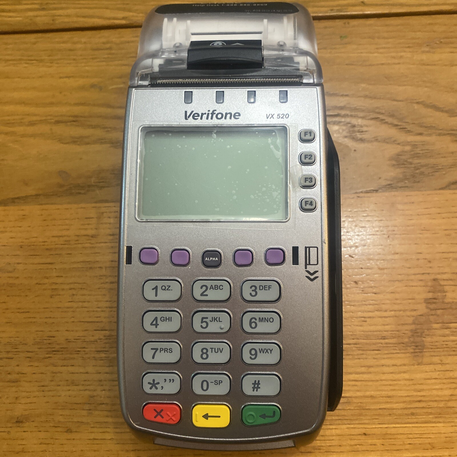 VeriFone VX 520 Credit Card Machine Processor Ethernet Chip Reader As-Is Prop