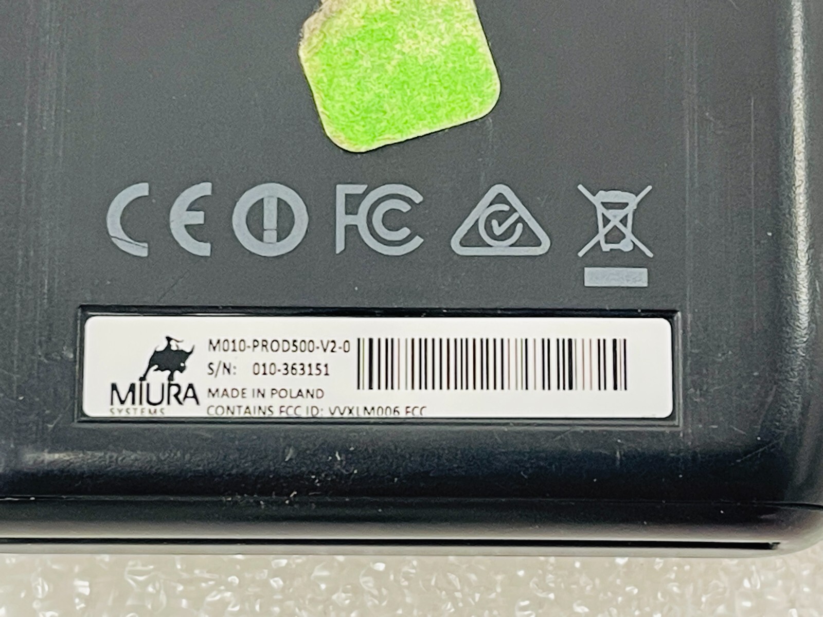 Used – x5 Miura Systems PayPal Chip & Swipe Bluetooth Card Reader M010