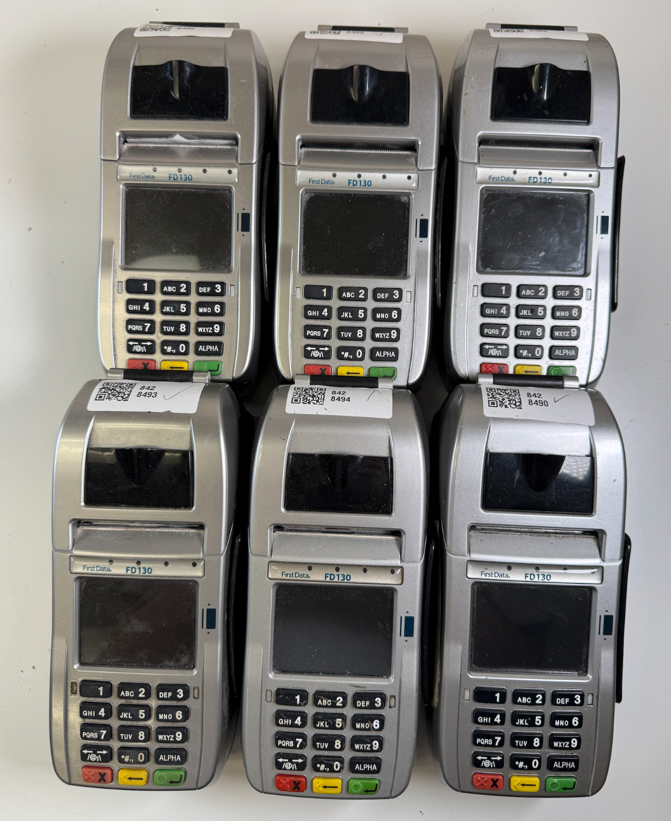 6x First Data FD130 EMV / Card Terminal – READ for Encryption Key – NO PSU
