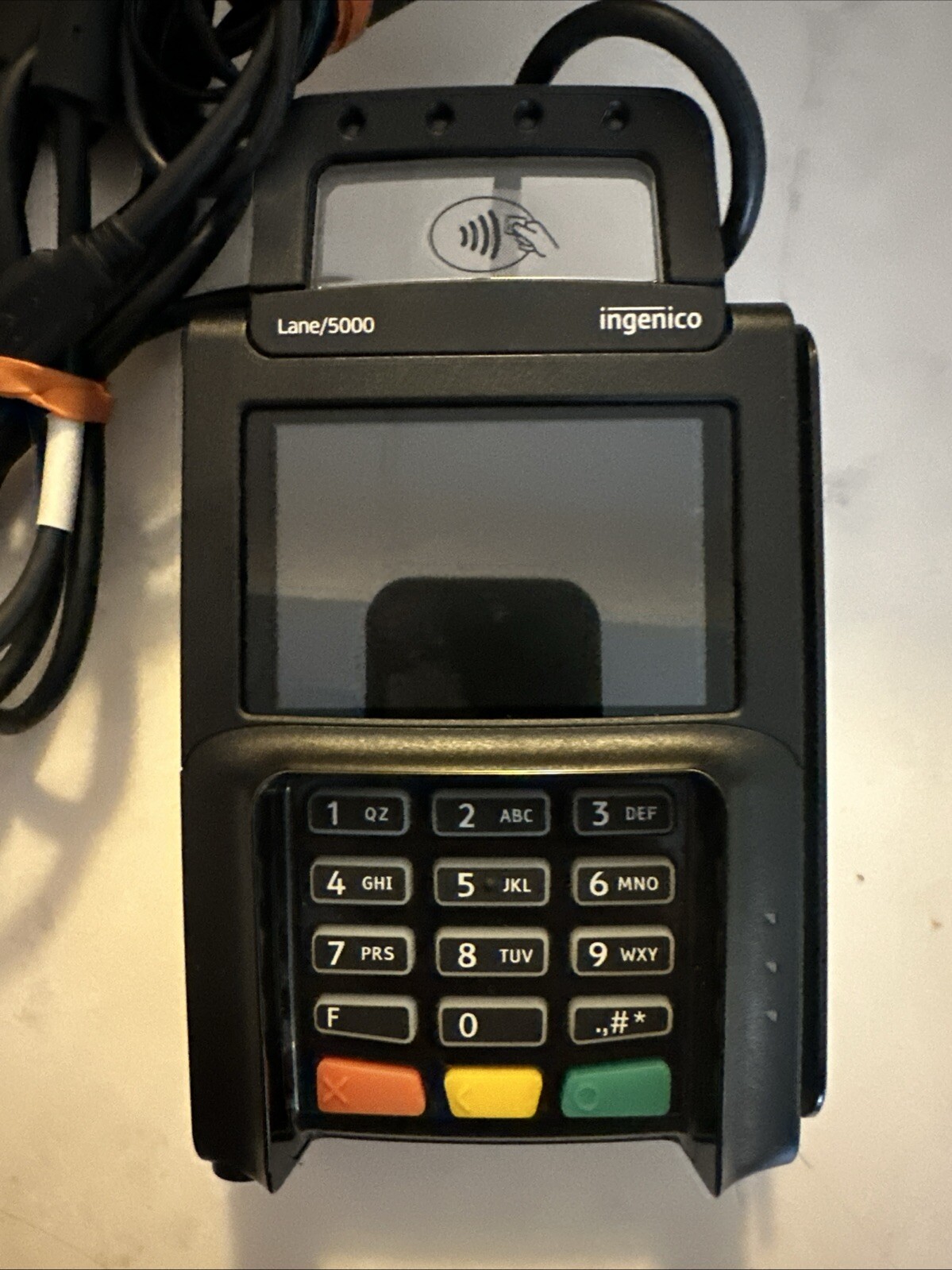 INGENICO LANE 5000 PAYMENT PROCESSING TERMINAL Level 3 No Pen