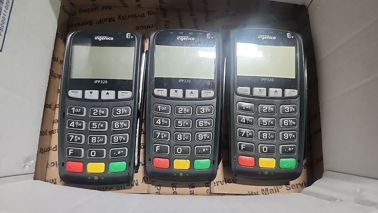 Lot of 3 Ingenico iPP320 POS Payment Terminals – Tested – Restaurant Retail