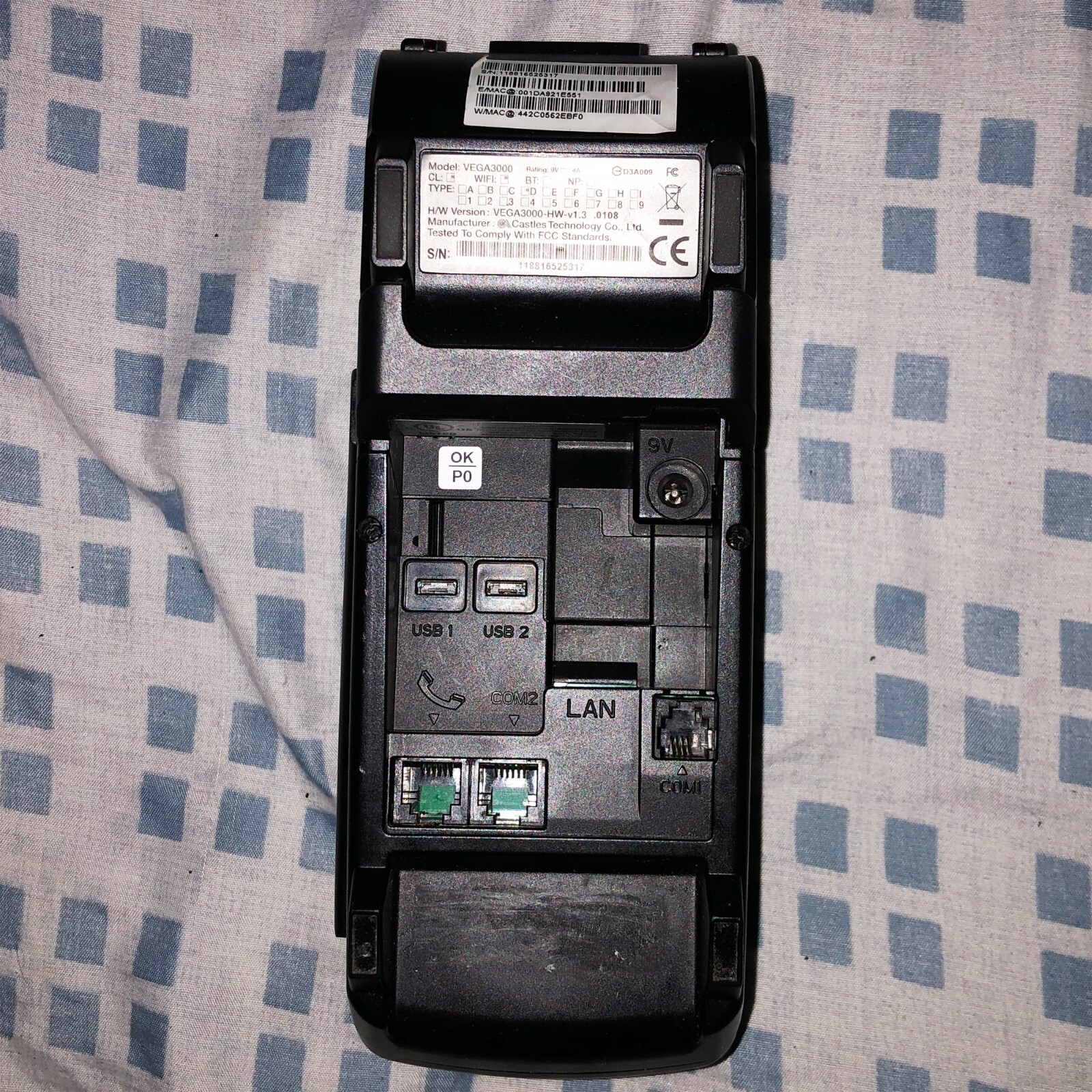 Tampered Dejavoo Z8 Card Terminal (Color Screen) ***PLEASE READ